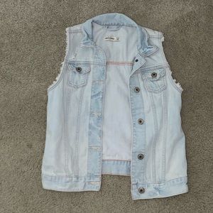 abercrombie kids xl denim vest